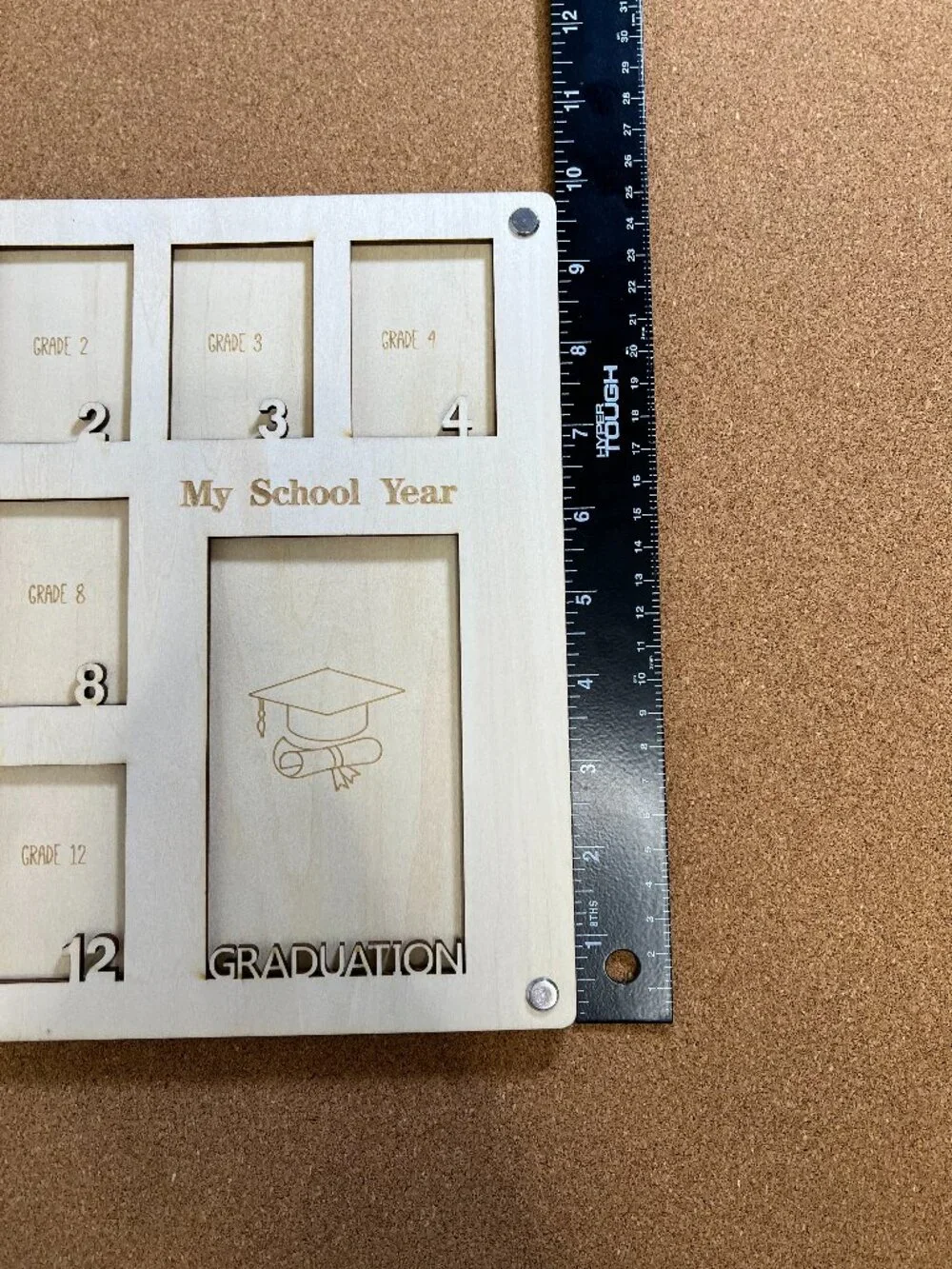 Wooden School Photo Frame (Preschool-12th Grade) NWT